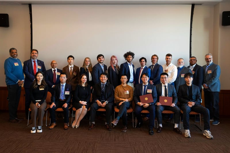 This is a group photo of students from Boston College from the Predicting Sepsis event.