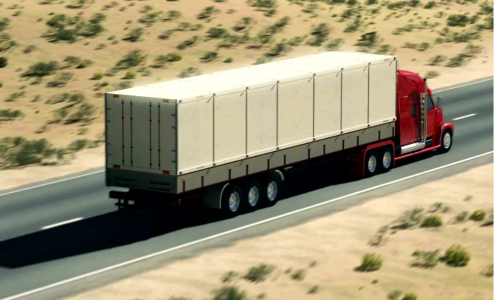 ManLog Truck Stock Image