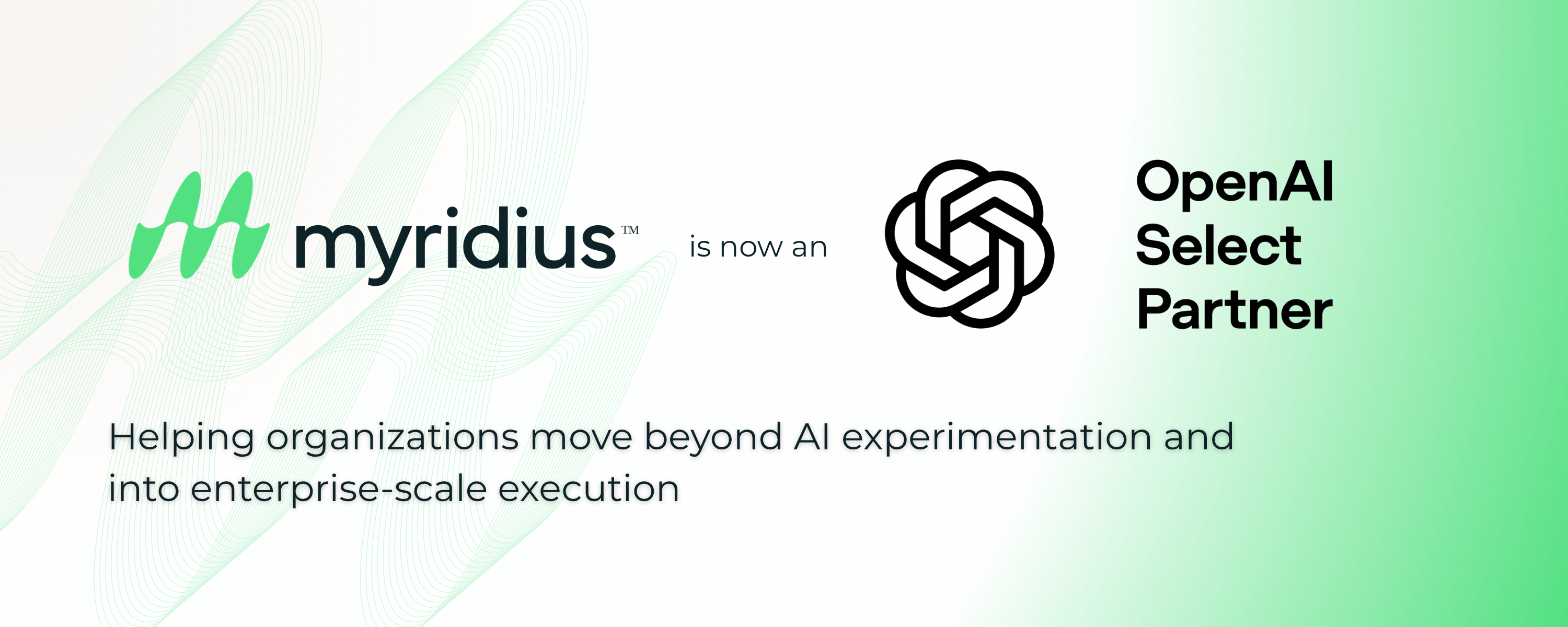 Myridius & OpenAI Press Release Banner