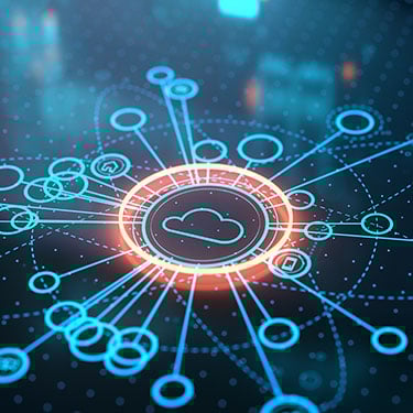 Internet infrastructure concept with abstract technology background