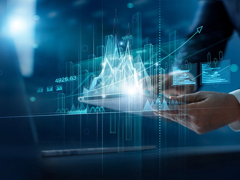 Investor-touching-of-invest-graph-data-growth-on-business-network-and-investment-risk-analysis-for-return