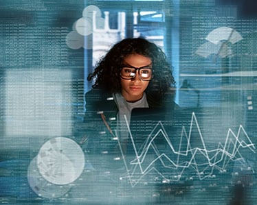Young-woman-is-thinking-about-the-statistics